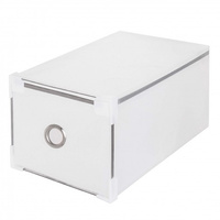 Schubox mit Schublade, Ausmaß 28x18x18 cm, Silberrahmen