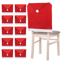 Stuhlhussen mit Weihnachtsmann-Mütze Ausmaß 48x68 cm 10 Stk.