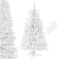 Künstlicher Weihnachtsbaum 150 cm weiße Tanne wie echt, modern, mit Ständer
