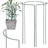 Pflanzenstützen 3 Stück Halbrund 100 cm