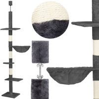 Kratzbaum mit Liegemulde deckenhoch höhenverstellbar 240 cm - 265 cm