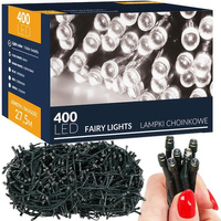  Lichterkette 400 kaltweiße Dioden 8 Modi 27,5 m für Innenbereich