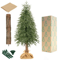 Weihnachtsbaum mit Naturstamm 180 cm künstlicher 3D Christbaum