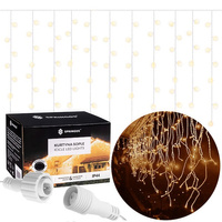 Lichtervorhang, 200 LEDs, 10,5 m, Warmweiß