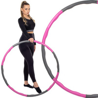 Hula Hoop Reifen mit Massagenoppen, 8 Komponenten, aus EVA-Schaum