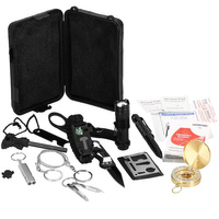 Multitool Outdoor-Camping Kompass Klappmesser Taschenlampe 