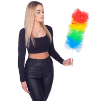 Staubwedel mit Stange 60 cm bunt