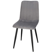 Esszimmerstuhl Polsterstuhl mit Rückenlehne 45 x 92 cm grau