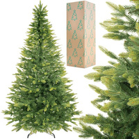 Künstlicher Weihnachtsbaum Deluxe Fichtenbaum 180 cm 3D-Christbaum Fichte mit jungen Zweigen