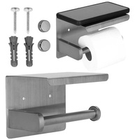 Toilettenpapierhalter mit Ablage für Badezimmer