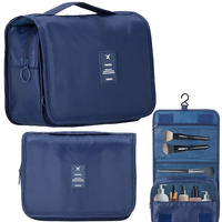 Reise-Kosmetiktasche Kulturbeutel zum Aufhängen dunkelblau