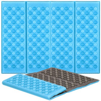 Sitzmatte aus XPE-Schaumstoff, 28x40x1 cm, blau-graphit