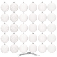 Weihnachtskugeln-Set Durchmesser 8 cm 30 Stk.