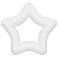 Styropor-Stern, Deko, Höhe 10 cm, weiß