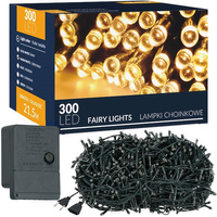 Innenlichterkette warmweiße Dioden 300 LEDs  8 Modi 21,5 m