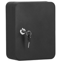 Schlüsselkasten Schlüsselschrank für 30 Schlüssel Innenteiler schwarz