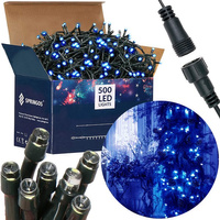 LED-Lichterkette Weihnachtslichterkette mit 500 LEDs 31,5 m blaues Licht