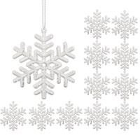 Weihnachtsbaumschmuck Schneeflocken - 4 Stück