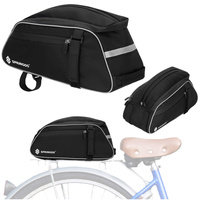 Fahrradtasche für Gepäckträger, Tasche, Fahrrad-Organizer 12l schwarz