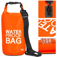 Segelsack, orange, 10 Liter, wasserdicht