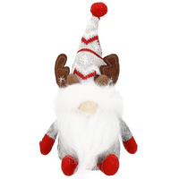 Dekofigur Nordischer Gnom sitzende Figur 27 cm