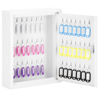 Schlüsselkasten Abschließbar inkl. Schlüsselanhänger Box für 42 Schlüssel