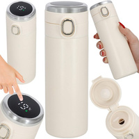 Thermobecher mit Temperaturanzeige 0,5 L creme