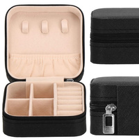 Schmuckbox, 10 x 10 x 5 cm, schwarz