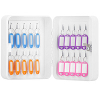 Schlüsselkasten mit farbigen Anhängern Abschließbar für 20 Schlüssel 16 x 20 x 7,5 cm