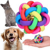 Katzenspielzeug mit Glocke 5, 3 cm Knotenball