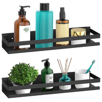 Duschablage mit Kante für Badezimmer Küche Arbeitszimmer 40 cm 2 Stück