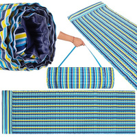 Isomatte mit integriertem Kissen für Strand Camping Garten 60 x 180 cm 