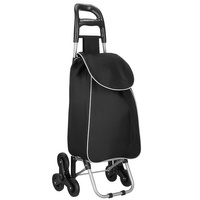  Einkaufstrolley mit Treppensteiger max. Belastung 18 kg schwarz