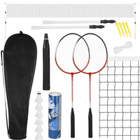 Badminton-Set Schläger Federball Netz