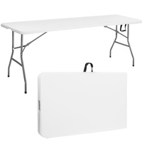 Partytisch Banketttisch Tragegriff 240x75x 75 cm klappbar weiß