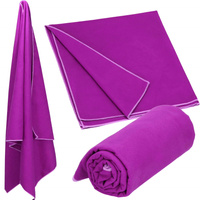 Mikrofaser Strandtuch, 75 x 150 cm, violett