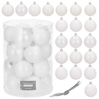 Weihnachtsbaumkugeln-Set 20 Stück 6 cm