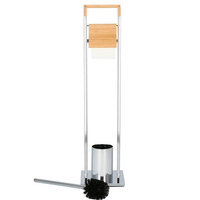 Stand WC-Garnitur, mit integriertem Toilettenpapierhalter, Bambus