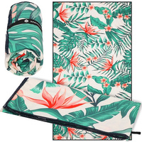 Mikrofaser Handtuch schnelltrocknend Tropical-Design 90 x 180 cm 