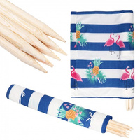 Strand Windschutz und Sichtschutz Flamingos Ananas 6 m