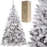 Künstlicher Weihnachtsbaum Kaukasus-Fichte mit Kunstschnee 150 cm weiße Tanne