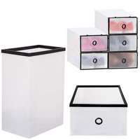 Schuhschachtel Schubladenbox mit Frontdeckel 5 Stk. 13,5 x 23 x 33 cm