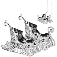 Weihnachtsbaumanhänger, Schlitten 2 Stück Hängedeko, 8,5 cm