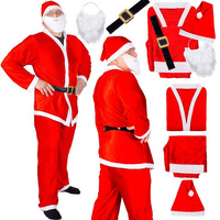 Weihnachtsmann Kostüm 5-teilig 