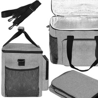 Kühltasche 28 Liter Thermotasche Alufolie grau