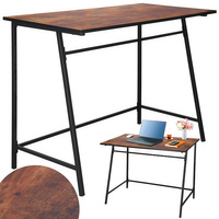 Computertisch 100 x 50 x 76 cm Industriedesign Holzoptik 
