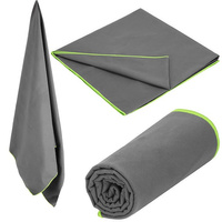 Mikrofaser Handtuch, 90 x  18 cm, grau