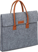 Filz-Laptop-Tasche 15,4 Zoll graue Schutzhülle