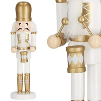 Nussknacker Figur aus Holz Soldat mit Trommler 30,5 cm