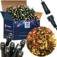 LED-Lichterkette 19,5 m Warmweiß 300 LEDs Innen Außen
